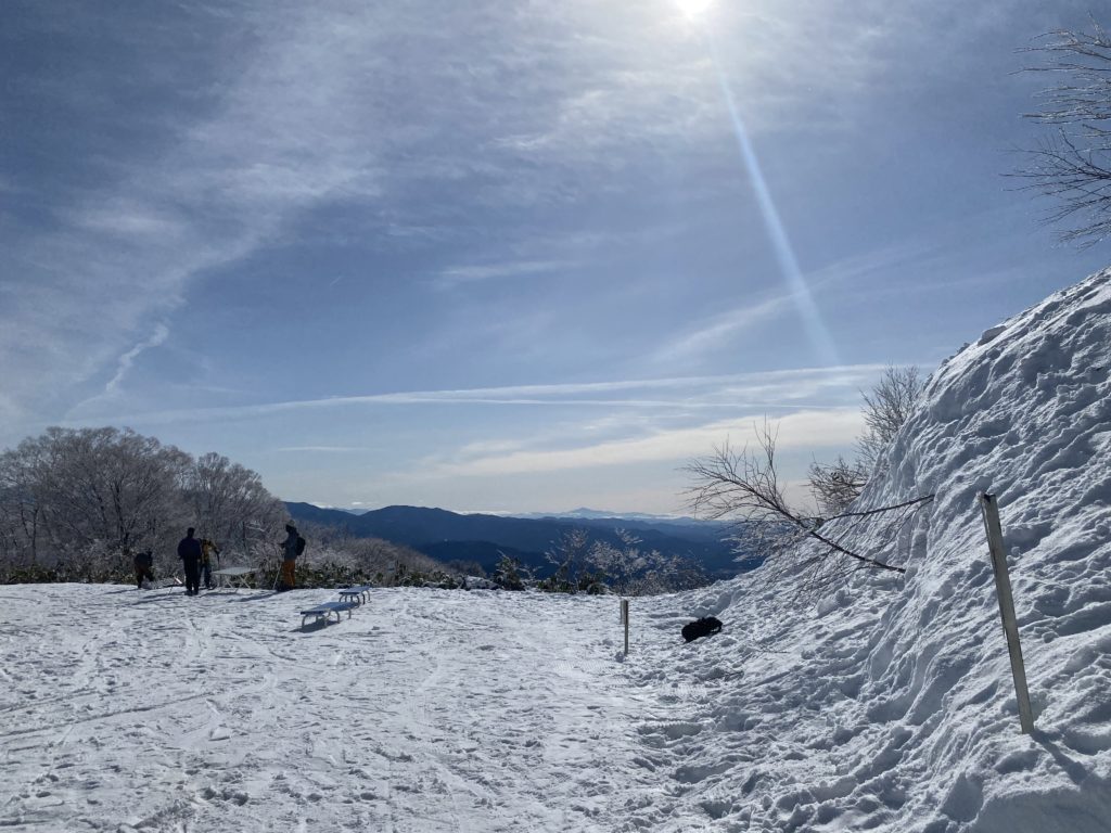 スノーウェーブパーク白鳥高原 日本一長いソリコーススタート地点(反対側)