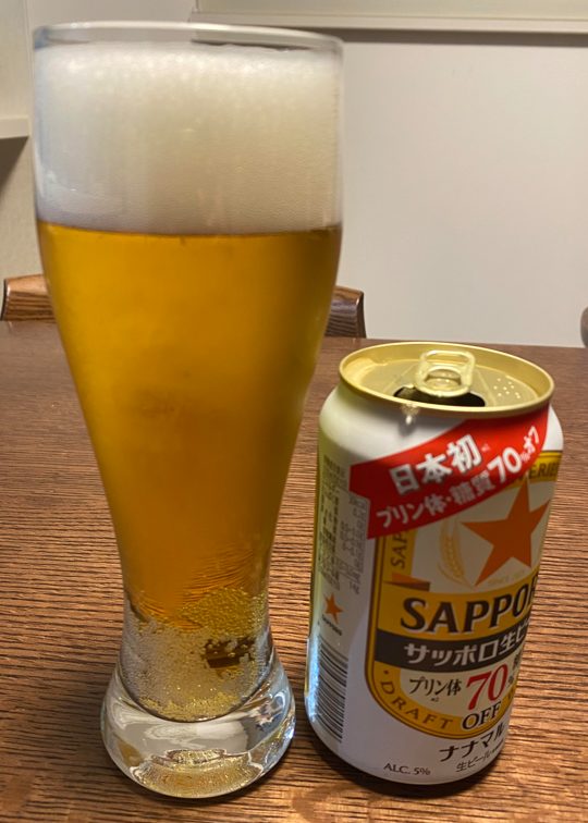 サッポロ生ビール ナナマル 350ml缶と外観
