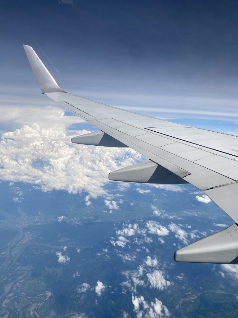 国内線 飛行機からの眺め