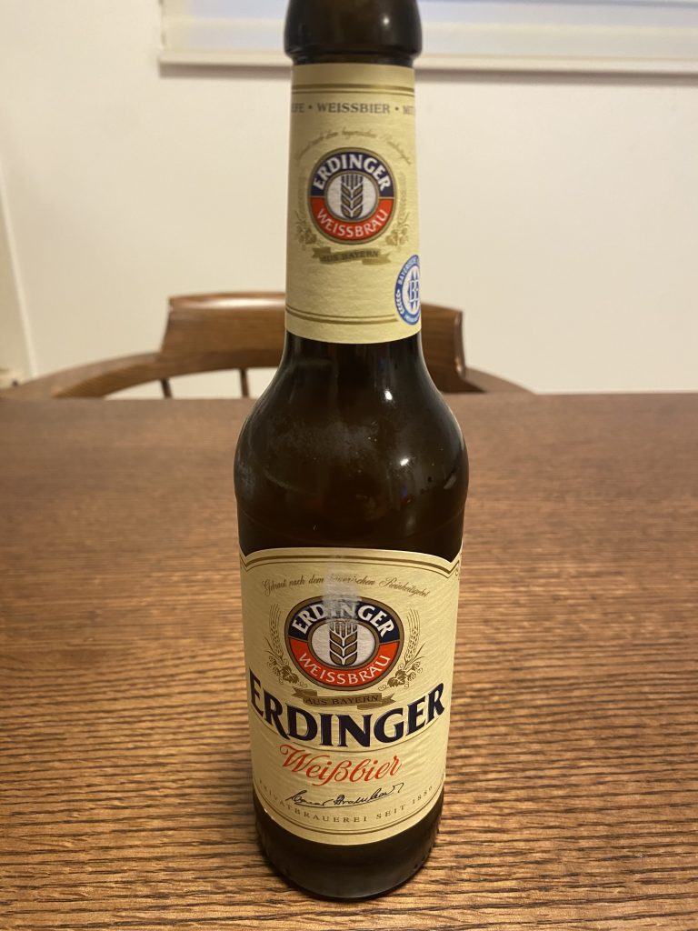 エルディンガー ヴァイスビアのラベル