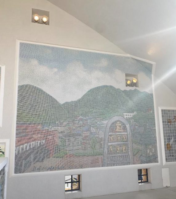 モザイクタイルミュージアム内の作品