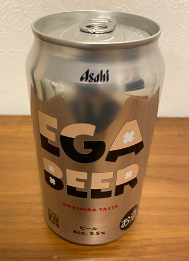 EGA BEER シルバー缶のパッケージ